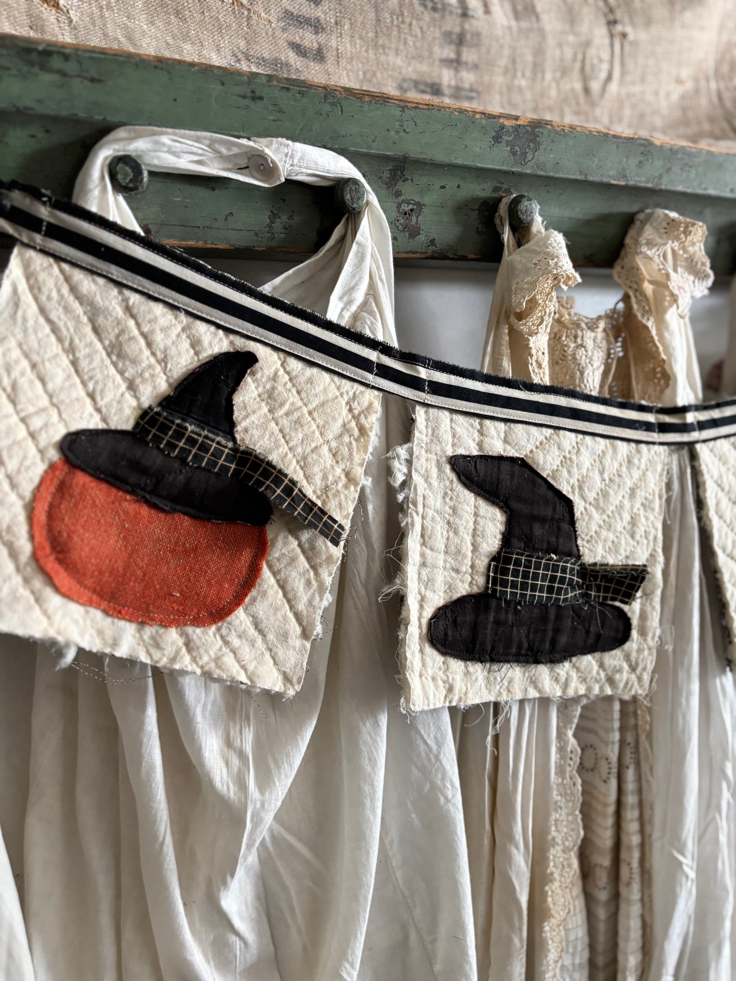 Antique quilt banner