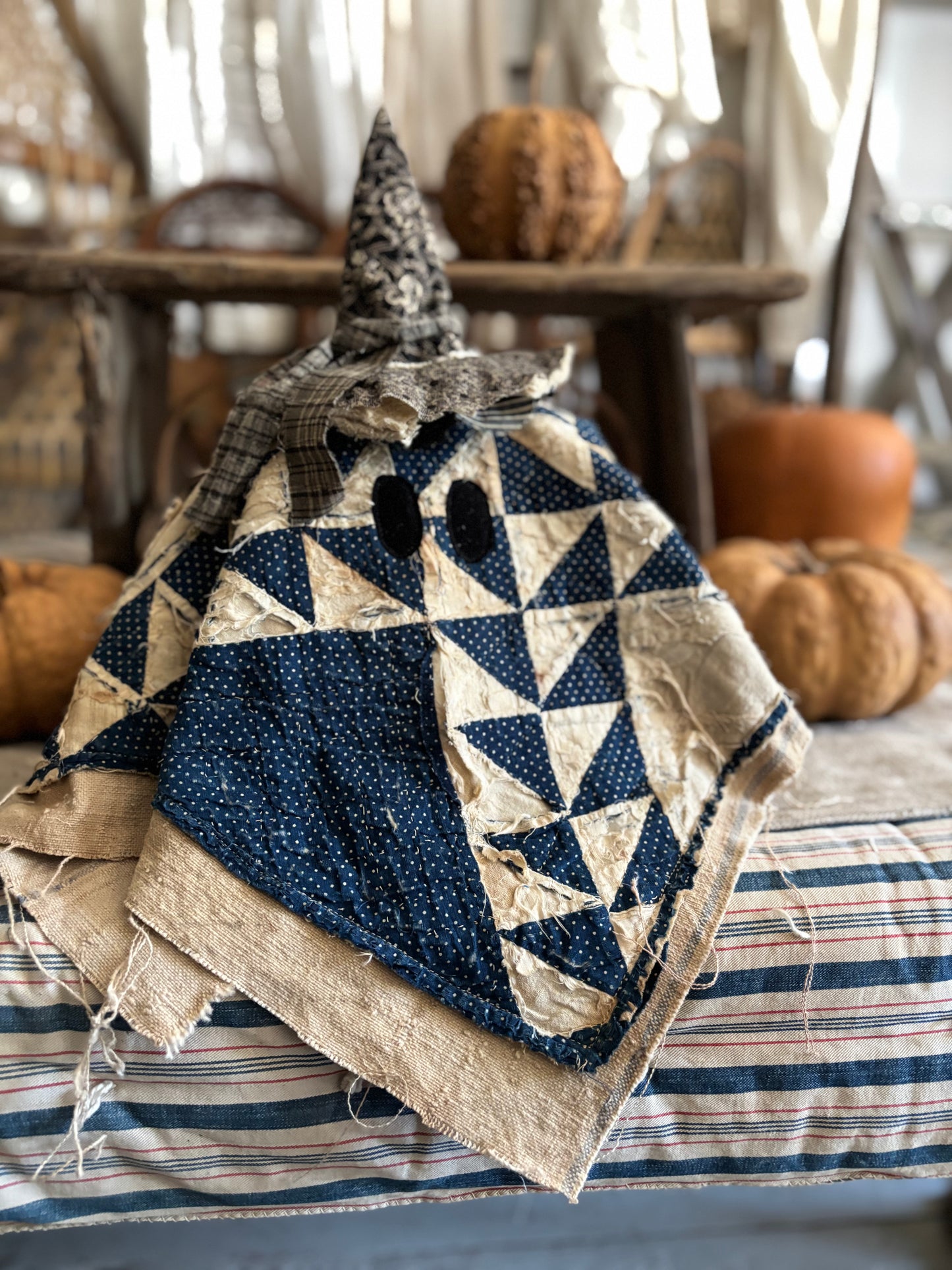 Antique quilt ghost WITH hat