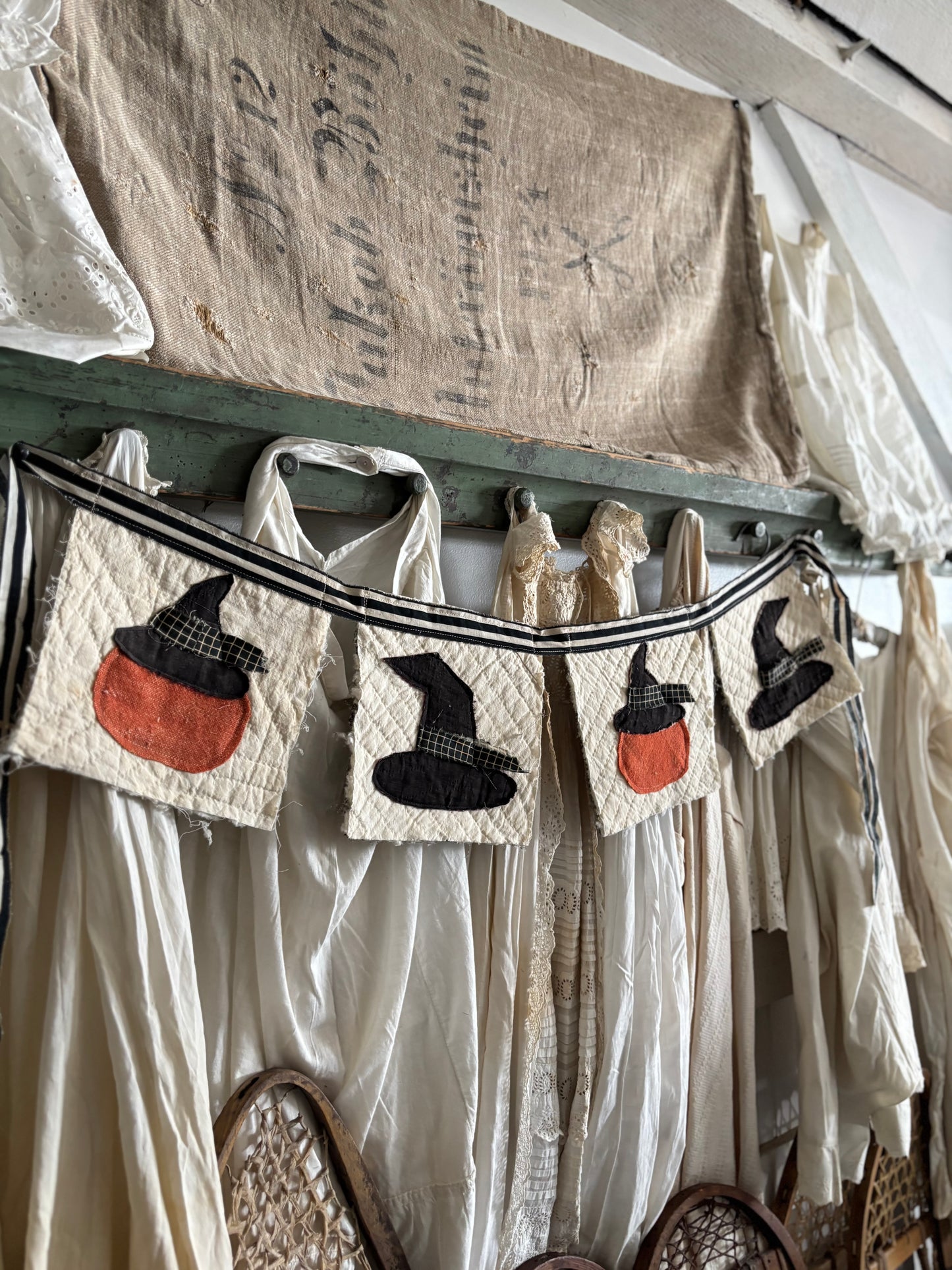 Antique quilt banner