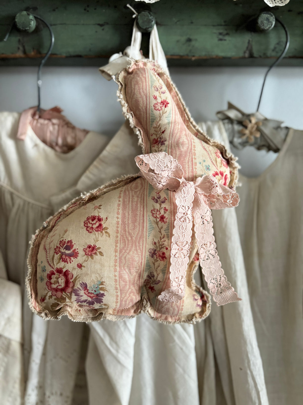 Antique French fabric Bunny Rabbit – The Halsey Homestead