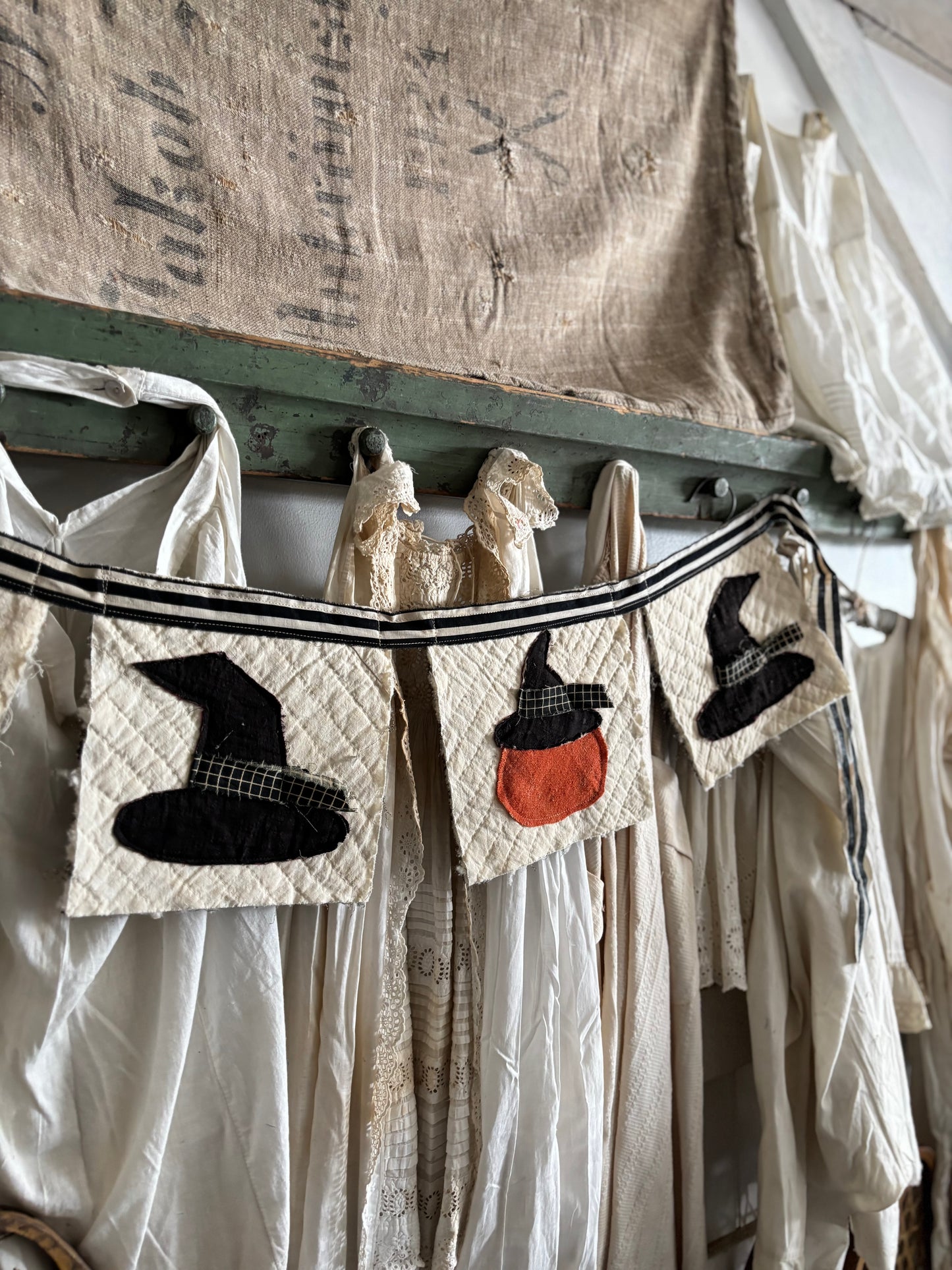 Antique quilt banner