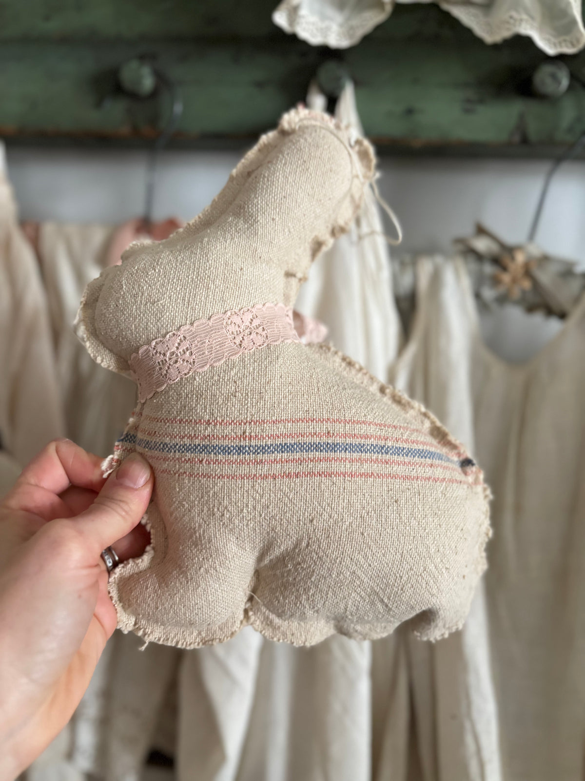 Antique French fabric Bunny Rabbit – The Halsey Homestead