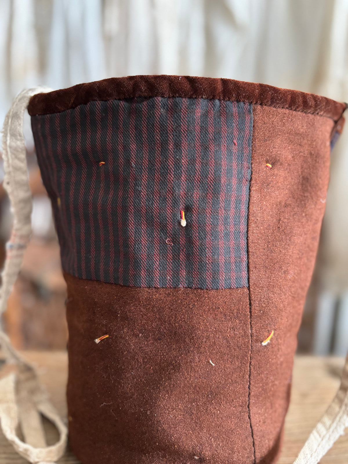 Antique quilt snowman bucket crossbody bag – The Halsey Homestead