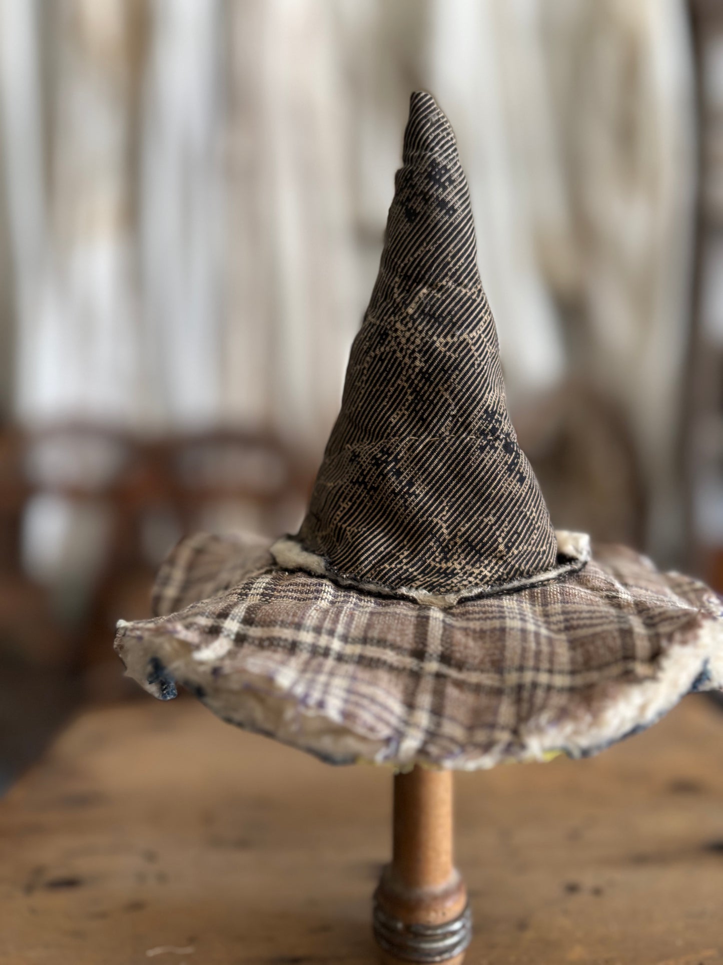 Mini witch hat on spool