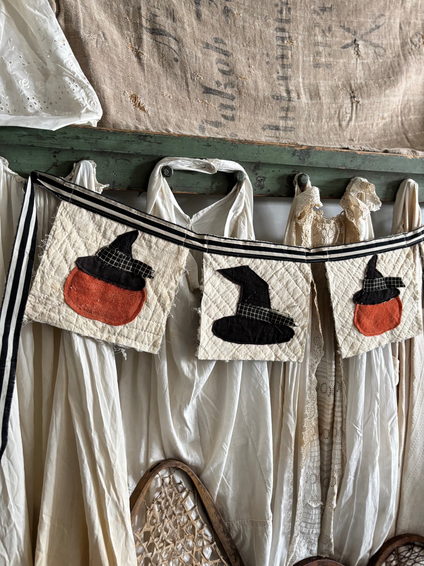 Antique quilt banner