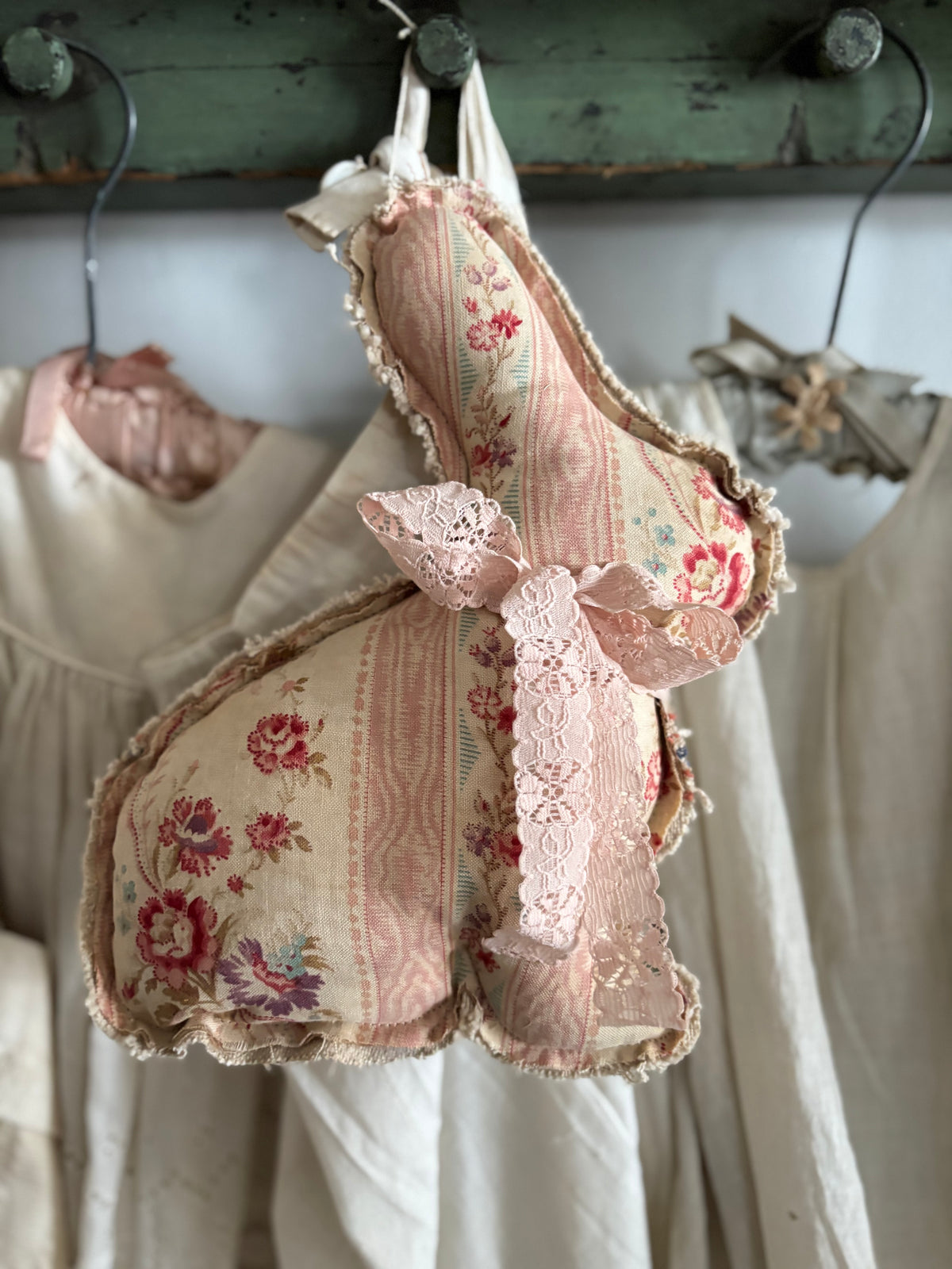 Antique French fabric Bunny Rabbit – The Halsey Homestead