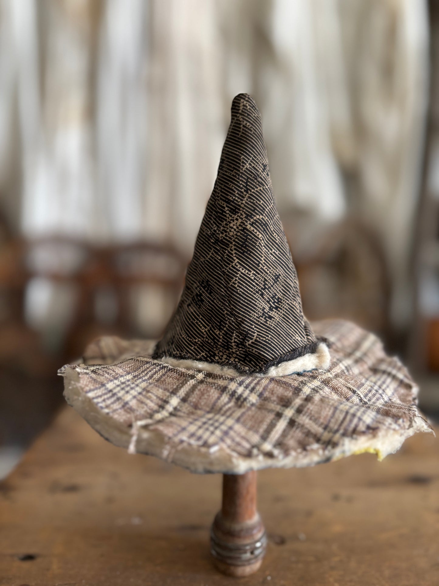 Mini witch hat on spool