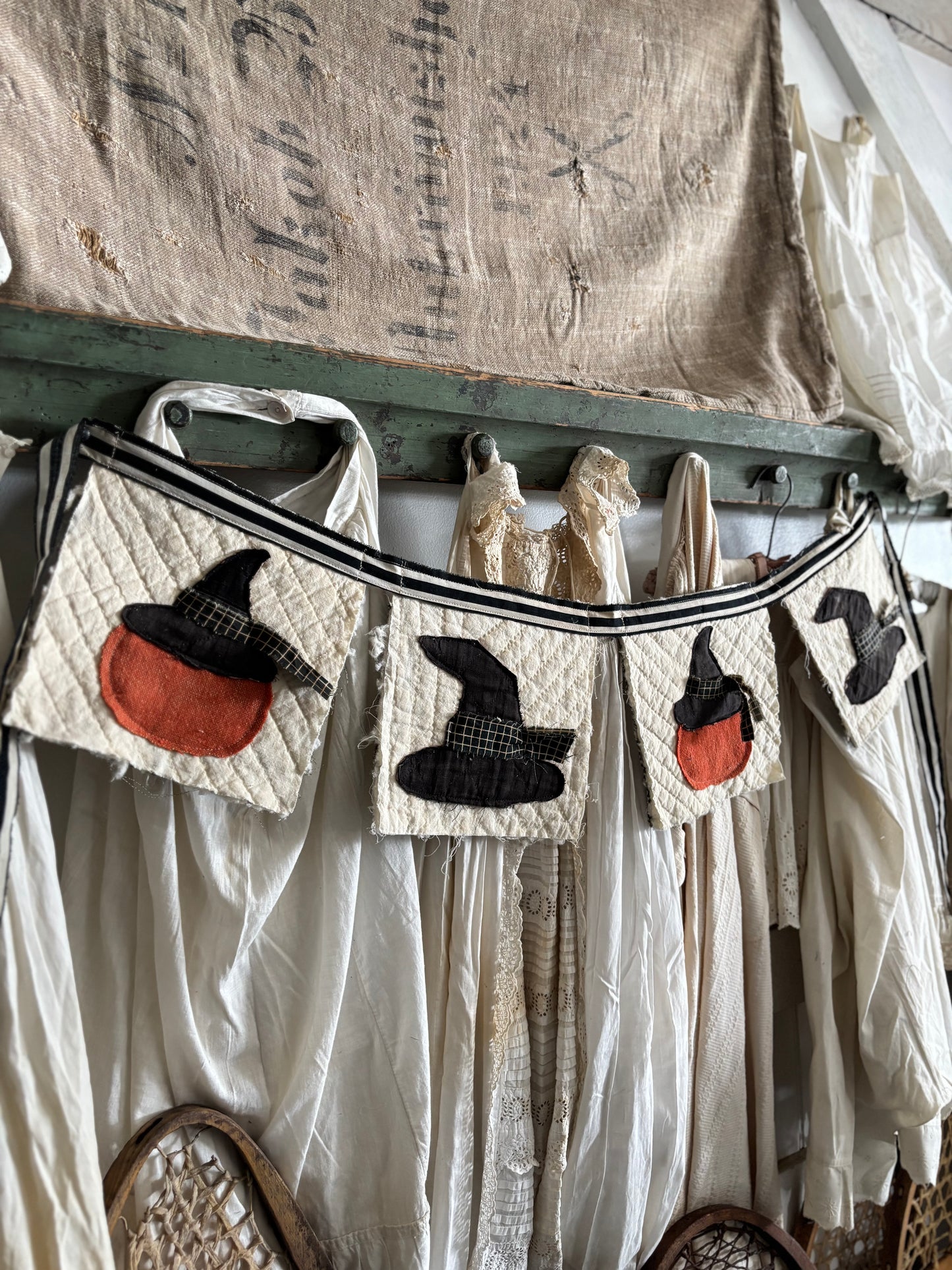Antique quilt banner