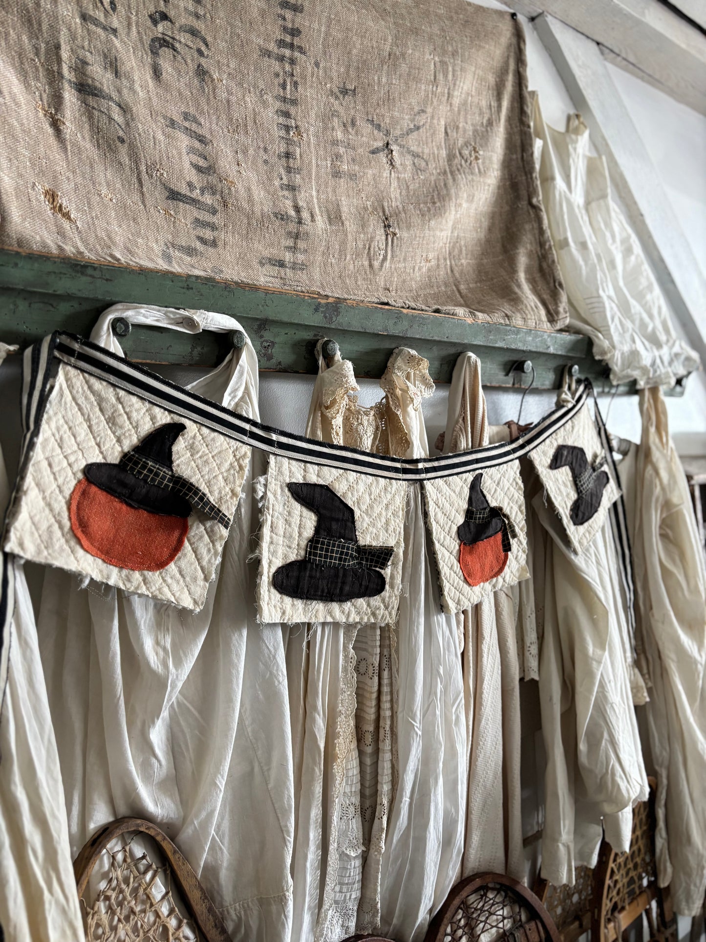Antique quilt banner