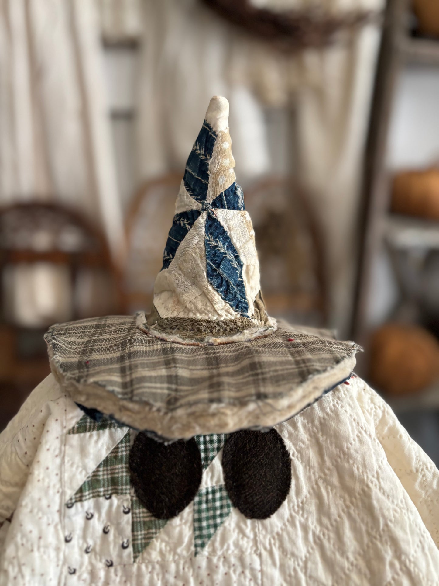 Antique quilt ghost WITH hat