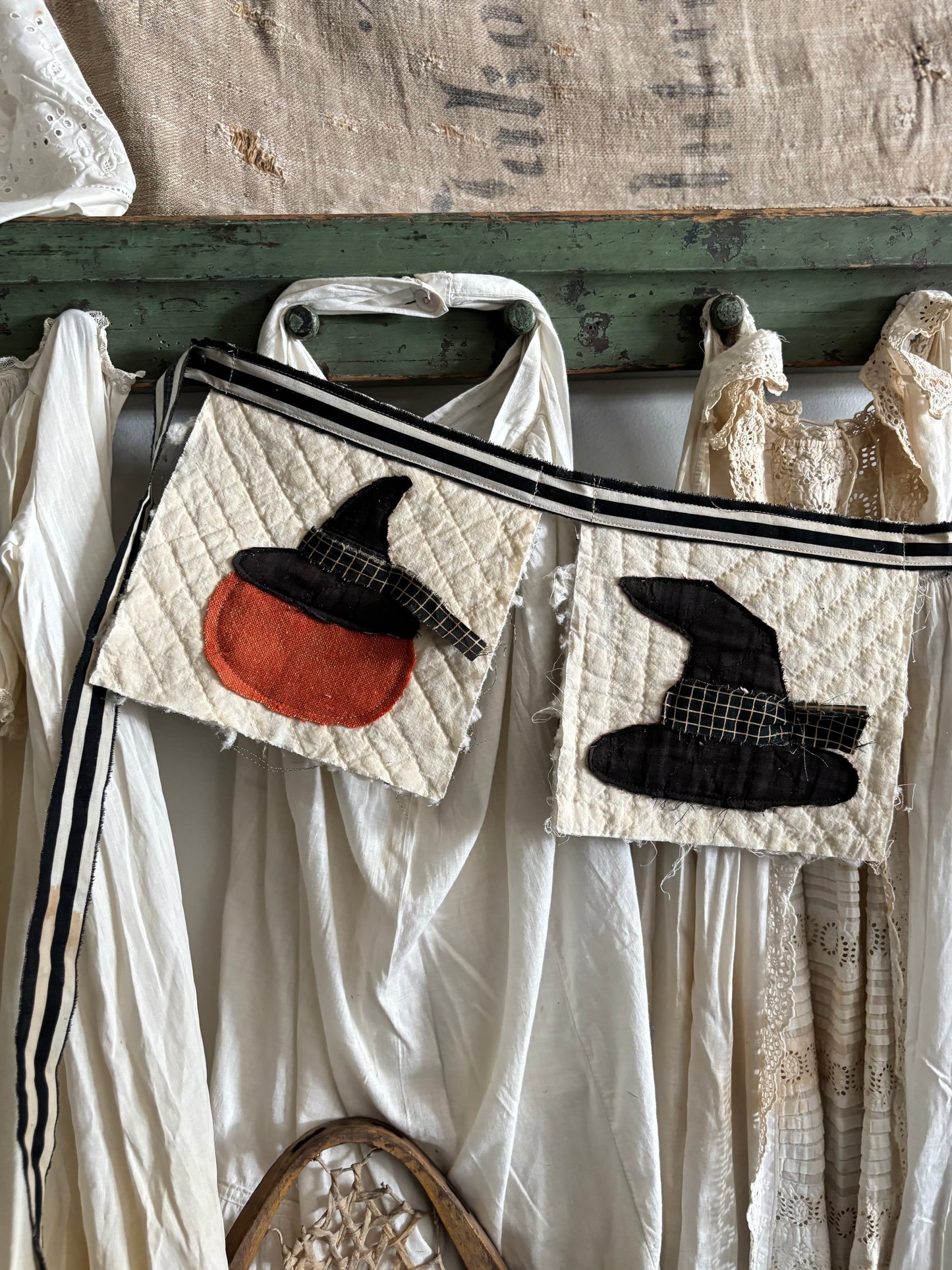 Antique quilt banner