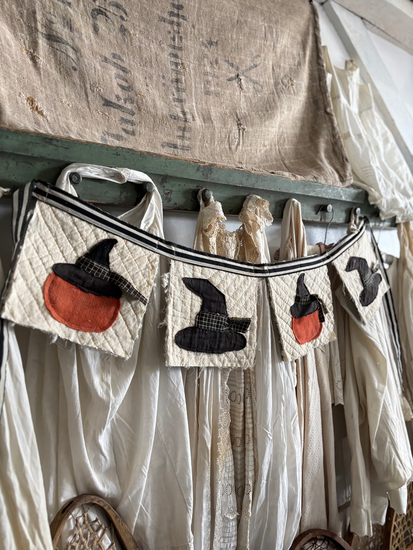 Antique quilt banner