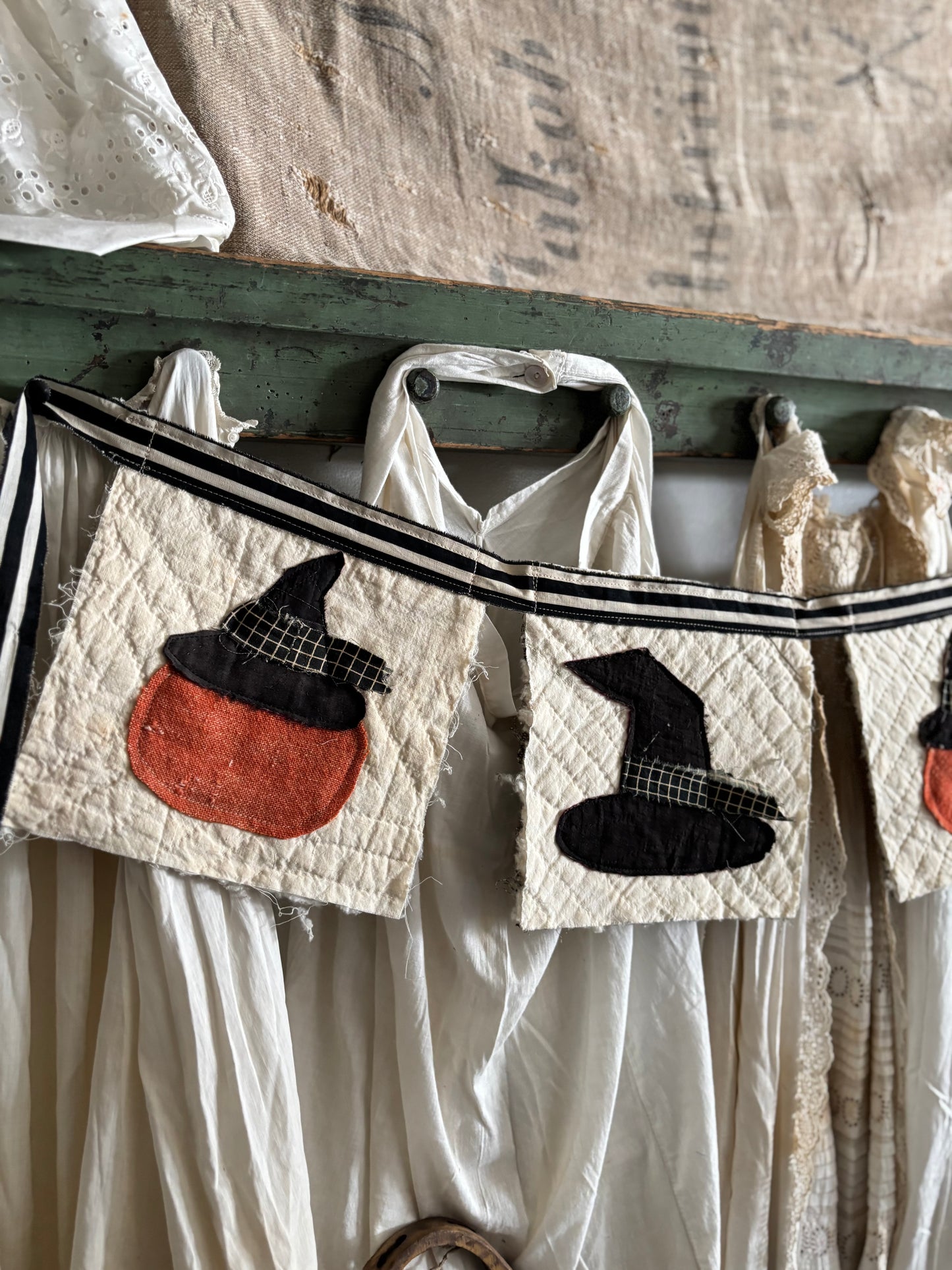 Antique quilt banner